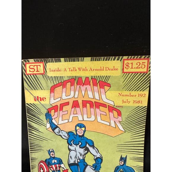 The Comic Reader Magazine Number 192 July 1981 Captain America Batman - Picture 3 of 8
